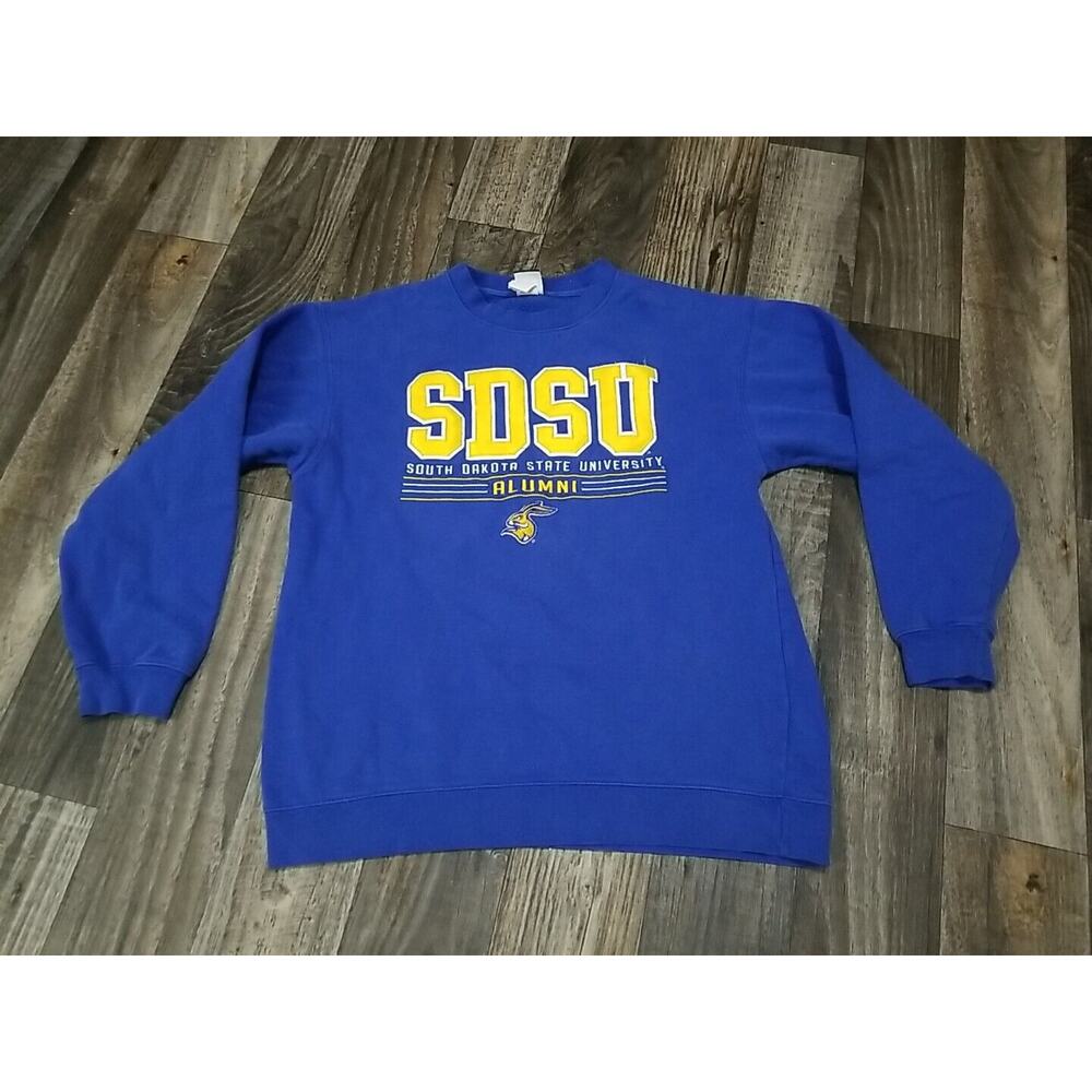 Vintage South Dakota State University Jackrabbits Blue S Sweater SDSU Crewneck‎